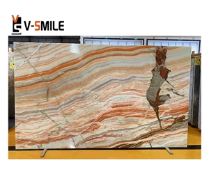 Translucent Colorful Rainbow Onyx Slab