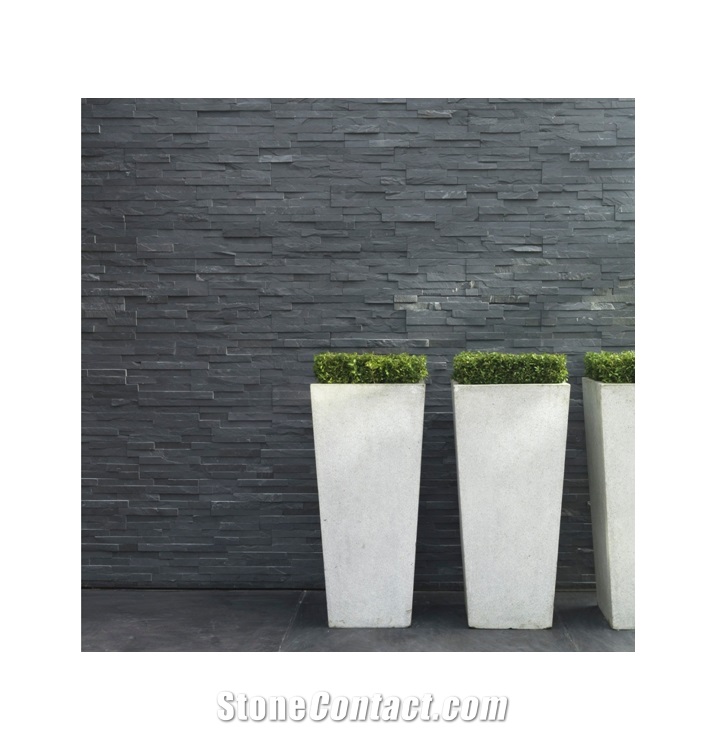 China Hengfa Stone Black Culture /Flowing Board Slate Tile