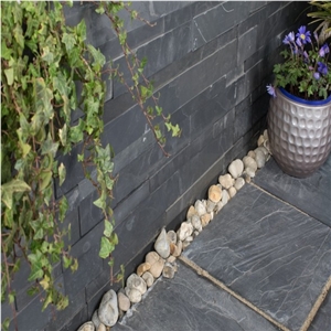 China Hengfa Stone Black Culture /Flowing Board Slate Tile