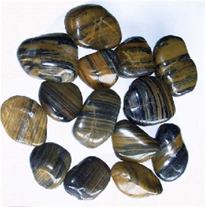 Stripe Pebbles, Landscaping Stones, River Stone Garden Stone