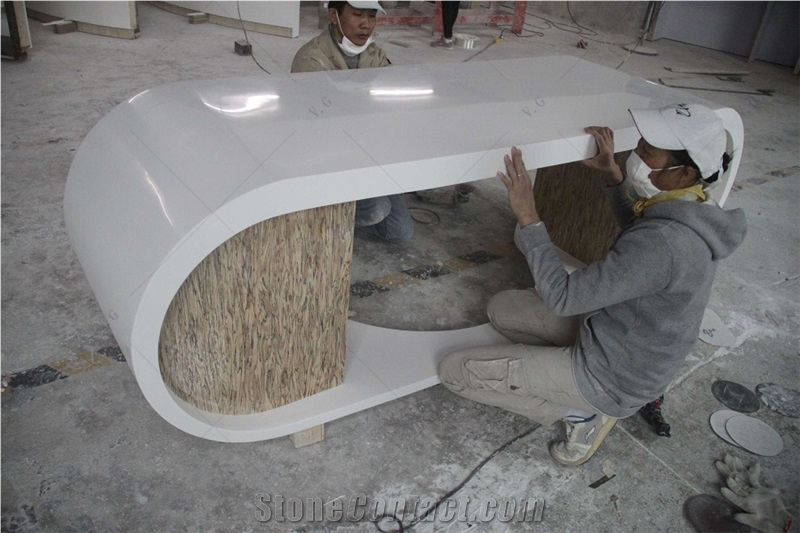 1 Seat Office Desk White Home Office Modern Design Table