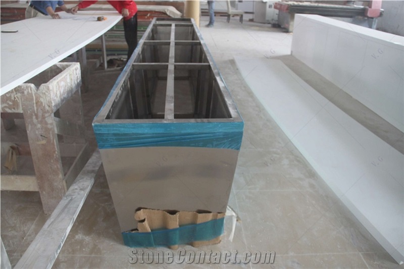 Artificial Stone Countertop Custom Solid Surface Kitchen Top