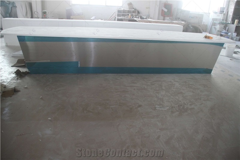 Artificial Stone Countertop Custom Solid Surface Kitchen Top