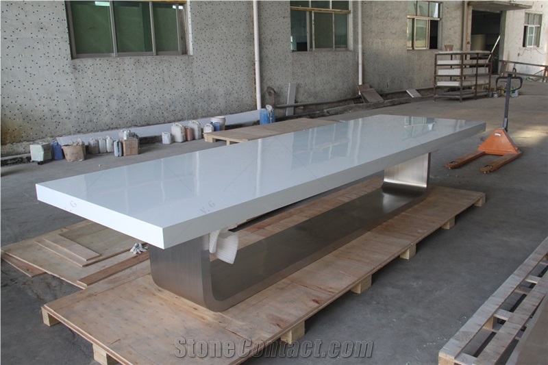 Artificial Stone Solid Surface Furniture Meeting Room Table