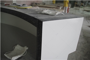 Artificial Stone Solid Surface Restaurant Reception Desk