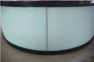 Artificial Stone Solid Surface Restaurant Reception Desk