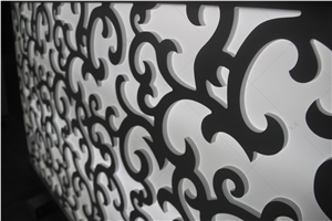 Carving Design Countertop Home Restaurant Liquor Cabinet
