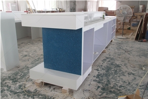 Commercial Reception Desk Design Solid Surface Front Desk