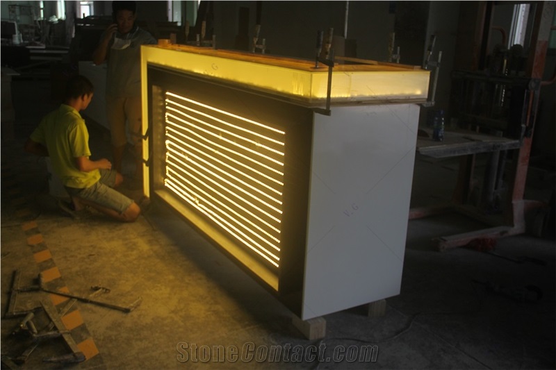 Customized Modern Artificial Stone Bar Tops