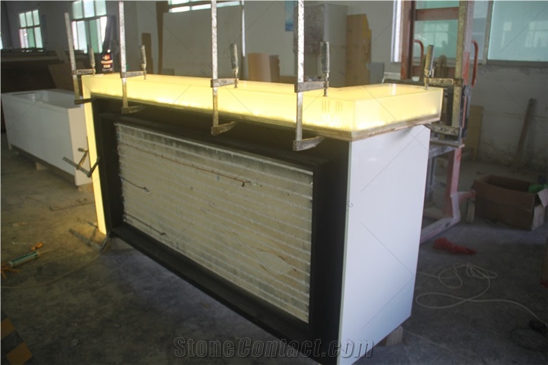 Customized Modern Artificial Stone Bar Tops