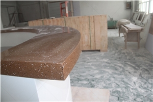 Durlax Solid Surface Assembly Free Stand Up Reception Desk