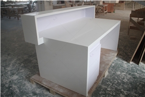 Factory Furniture Solid Acrylic Worktops Led Reception Desk