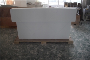 Factory Furniture Solid Acrylic Worktops Led Reception Desk