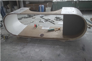 Home Office Desk Design Solid Surface Office CEO Boss Table