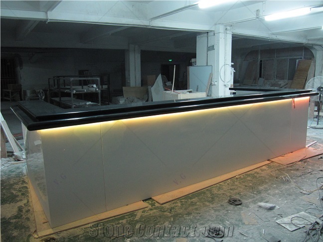 Hookah Lounge Furniture Table Solid Surface Bar With Stools