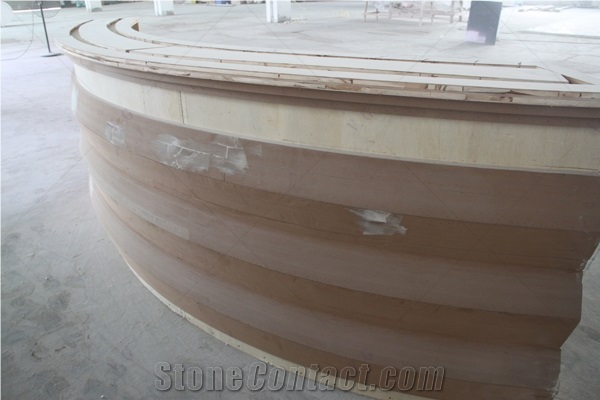 Luxury Reception Desk Design Solid Surface Marble Desk
