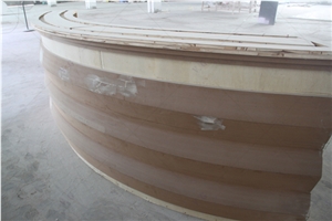 Luxury Reception Desk Design Solid Surface Marble Desk