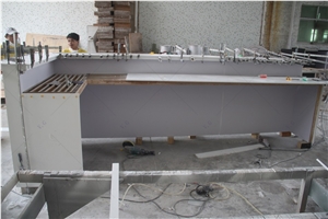 Modern Restaurant Bar Counter Simple Bar With Wine Rack