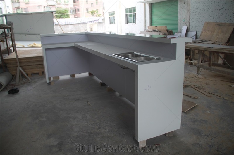 Modern Restaurant Bar Counter Simple Bar With Wine Rack
