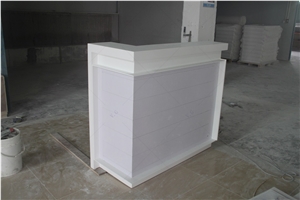 Small Bar Counter Design Solid Surface LED Tall Bar Counter