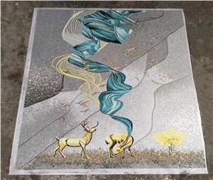 Decorative Glass Mosaic Art Painting Mosaic For Sale