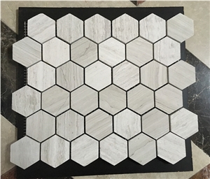Decorative Hexagon Mosaic Tiles Wall Mosaic For Sale