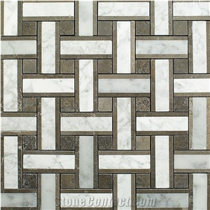 Mosaic Geometric Pattern Natural Marble Mosaic Tiles