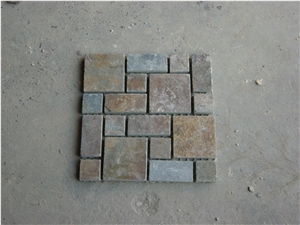Mosaic Tiles Natural Slate Mosaic Pattern