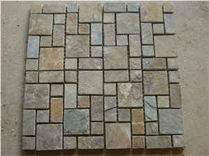 Mosaic Tiles Natural Slate Mosaic Pattern