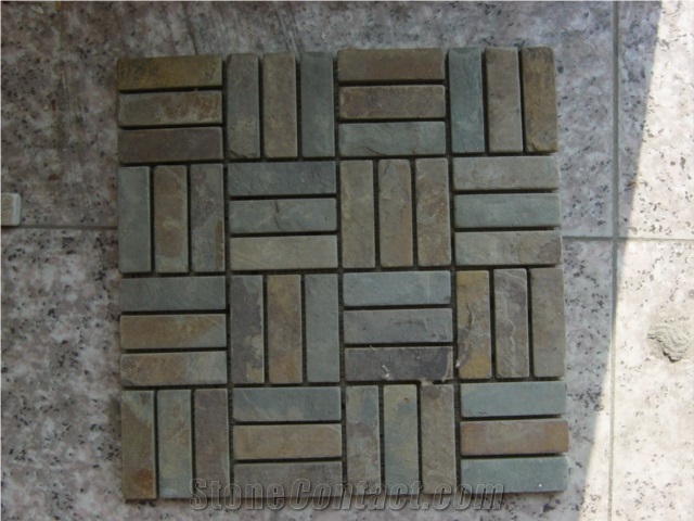 Mosaic Tiles Slate Mosaic Pattern For Sale
