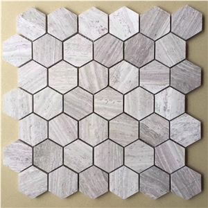 Natural Marble Mosaic Hexagon Pattern Mosaic Tiles