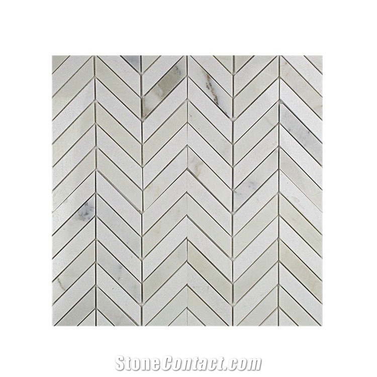 Natural Mosaic Tiles- Chevron Mosaic Pattern For Sale