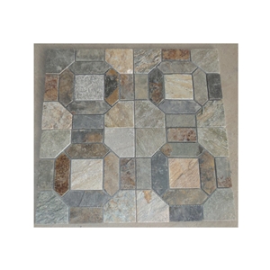 Natural Slate Mosaic Tiles Wall Mosaic For Sale Natural Slate Mosaic Tiles Wall Mosaic For Sale