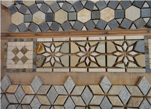 Natural Slate Pattern Floor Stone Mosaic Slate