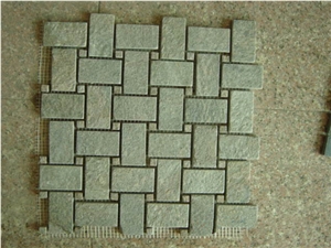 Natural Slate Pattern Floor Stone Mosaic Slate Mosaic