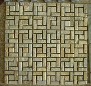 Natural Slate Pattern Floor Stone Mosaic Slate Mosaic