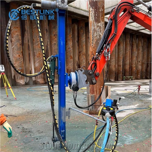 Rock Drill Attachment Excavator