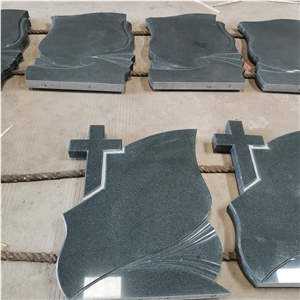 Bulgarian Style Original G654 Granite Cross Headstones