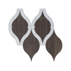 Ash Wood Marble Wall Mosaic, Water-Jet Pattern Mosaic For Bathroom&Kitchen