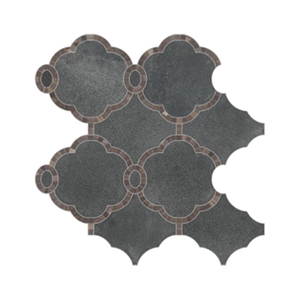 Ash Wood Marble Wall Mosaic, Water-Jet Pattern Mosaic For Bathroom&Kitchen