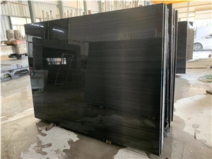 Black Wooden Marble Slab&Tiles For Hotel Project