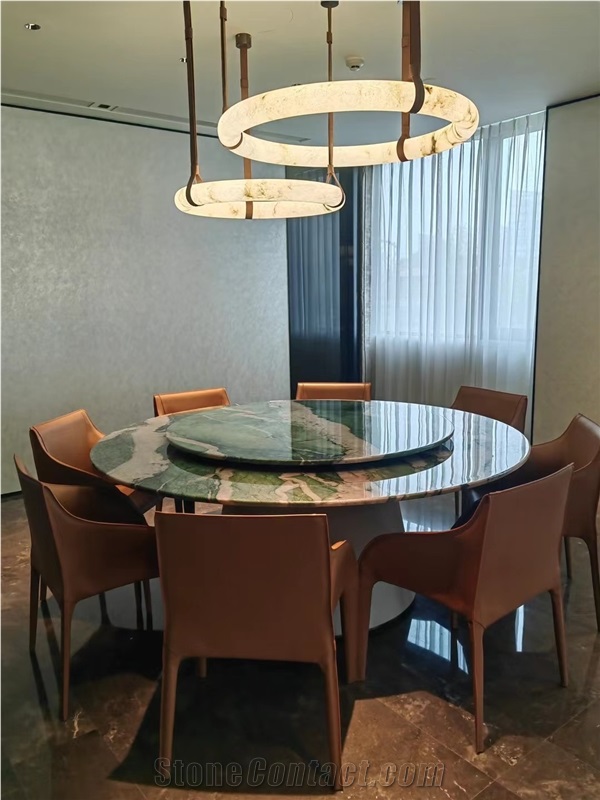Botanic Green Quartzite Round Tabletop