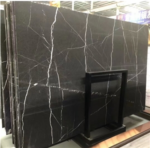 China Marquina Marble Stairs With Leathering Surface