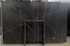 China Marquina Marble Stairs With Leathering Surface