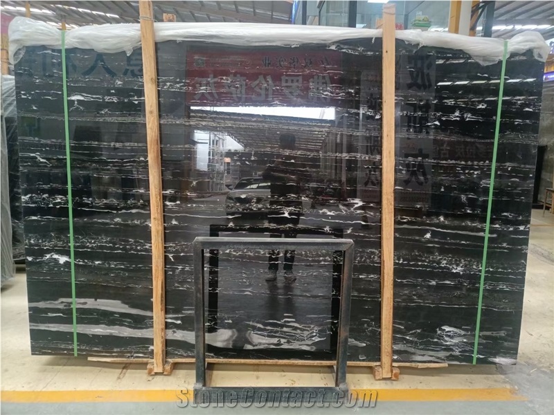 China Nero Portoro Marble,Silver Dragon Marble For Project