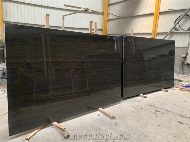 China Nero Seta Marble Slab&Tiles For Hotel Project