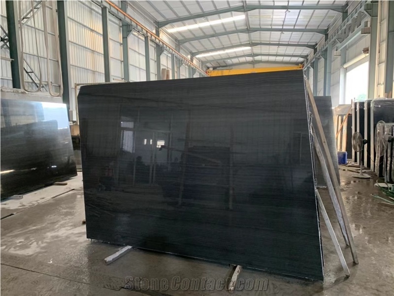 China Nero Seta Marble Slab&Tiles For Hotel Project