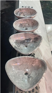 Factory Price Panda Grey Marble Basin For Hotel Factory Price Panda Grey Marble Basin For Hotel