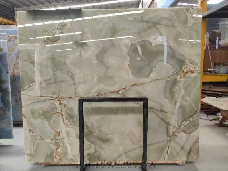 Green Onyx Stone Slab Tile