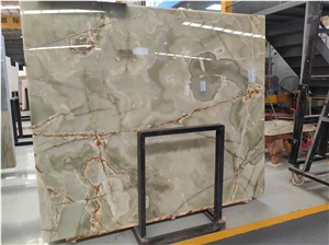 Green Onyx Stone Slab Tile